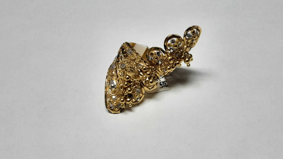 Women's Ring - Yellow Gold 22k (.917) 10.6 grams Size 6.5