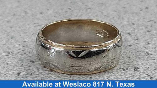 Ring - Wedding Band - Yellow Gold 14k (.585) 4.2 grams Size 4