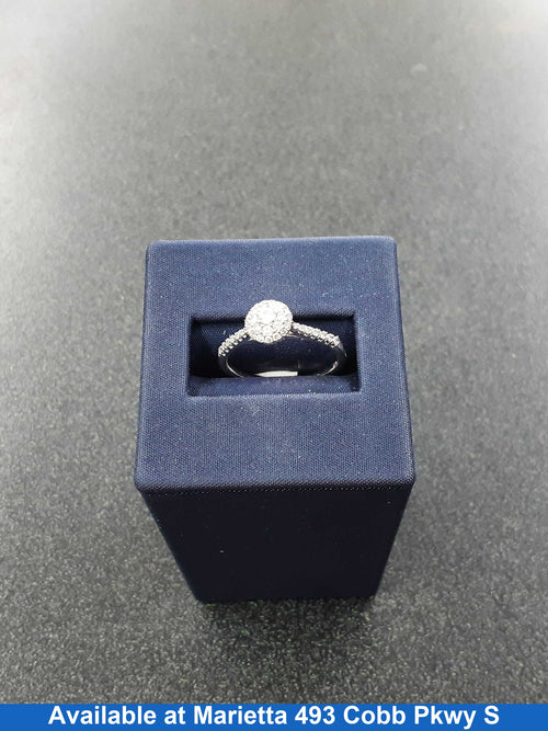 Ring - Engagement Set - White Gold 14k (.585) 2.6 grams Size 6.5