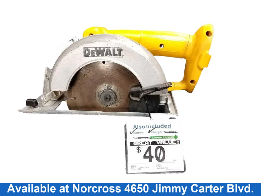 Dewalt De339 Yellow Basic / Straight Cordless Chop Saw