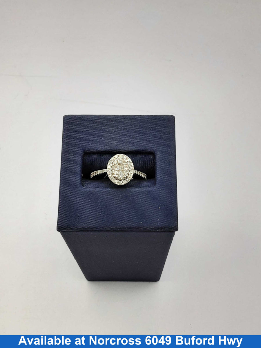 Women's Ring - White Gold 10k (.417) 3.1 grams Size 20