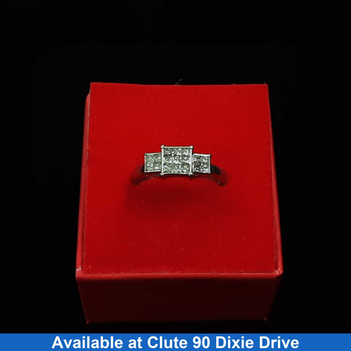 Women's Ring - White Gold 10k (.417) 3.3 grams Size 9