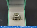 Ring - Wedding Set - White Gold 14k (.585) 12.5 grams Size 7