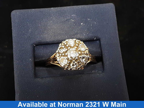 Ring - Engagement Set - Yellow Gold 14k (.585) 5.9 grams Size 8
