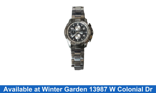 Fossil Fs5112 Silver Regular Watch
