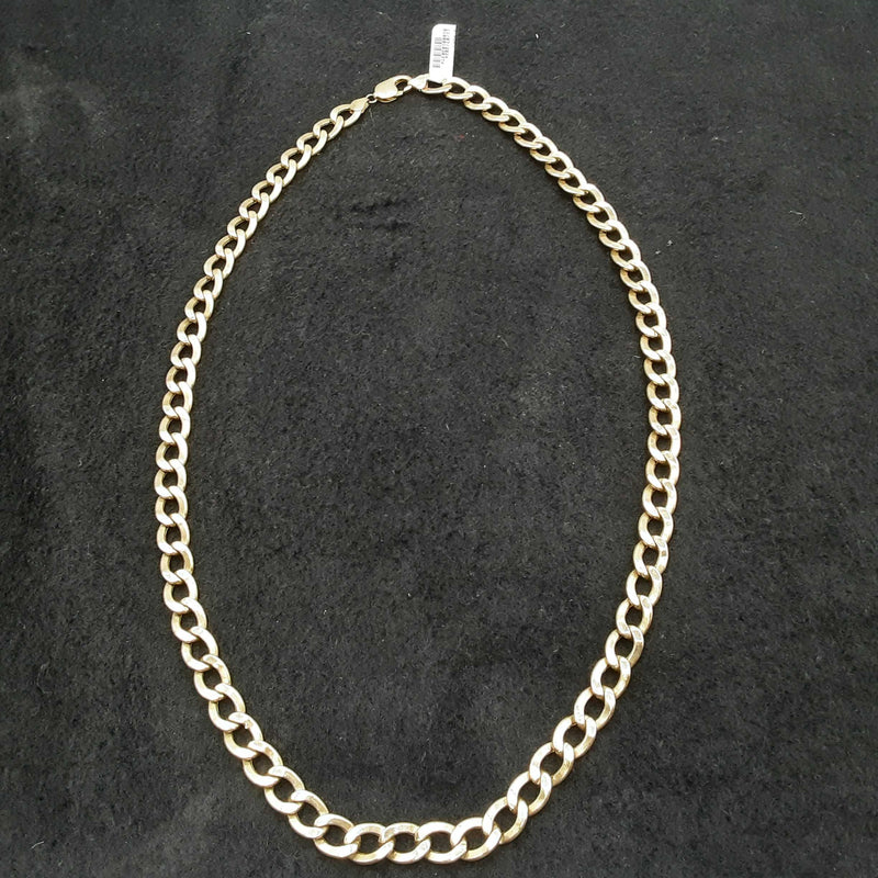 Concave Curb Chain Yellow Gold 14k (.585) 53 grams 26 inch