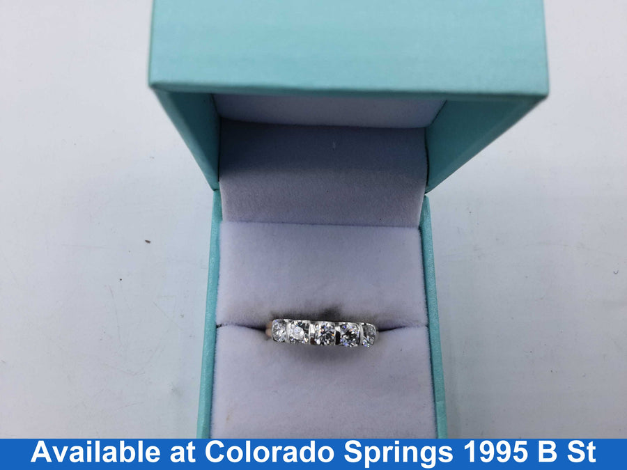 Women's Ring - Anniversary - Yellow Gold 14k (.585) 4.2 grams Size 7