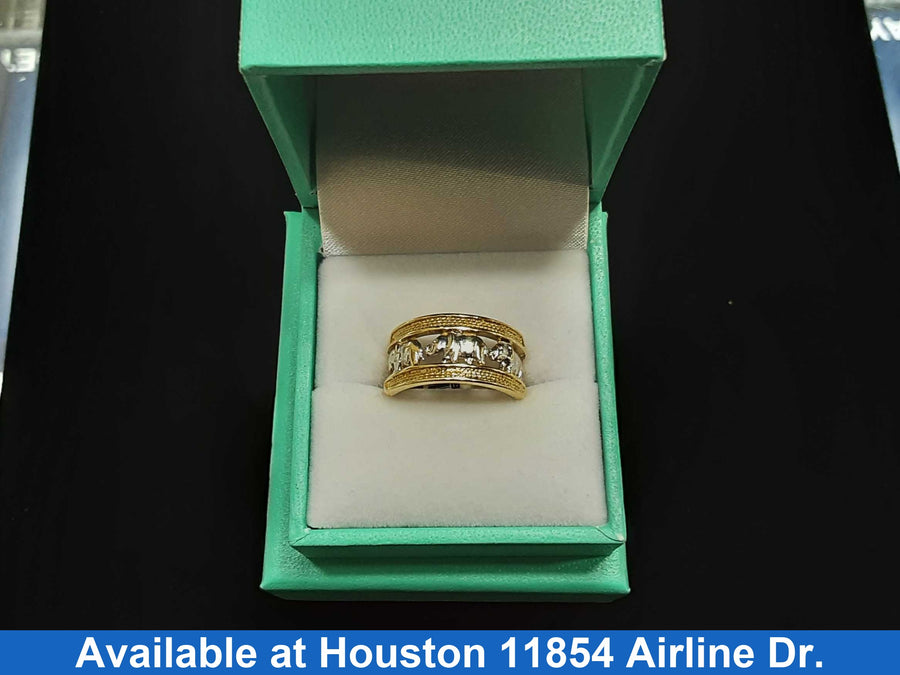 Women's Ring - Yellow Gold 14k (.585) 4.1 grams Size 8
