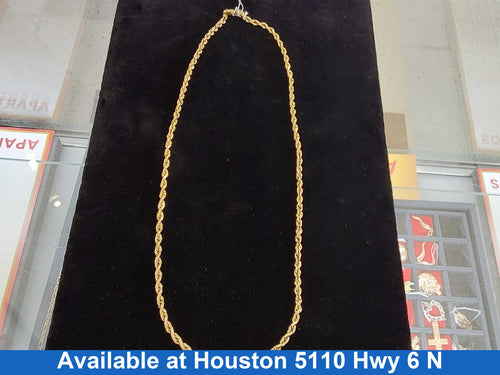 Rope Chain - Yellow Gold 14k (.585) 23 grams 18 inch