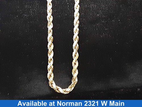 Rope Chain - Yellow Gold 14k (.585) 7.3 grams 20 inch