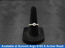 Women's Ring - Solitaire - White Gold 14k (.585) 3.1 grams Size 5.5
