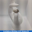 Ring - Wedding Set - White Gold 14k (.585) 6.8 grams Size 8