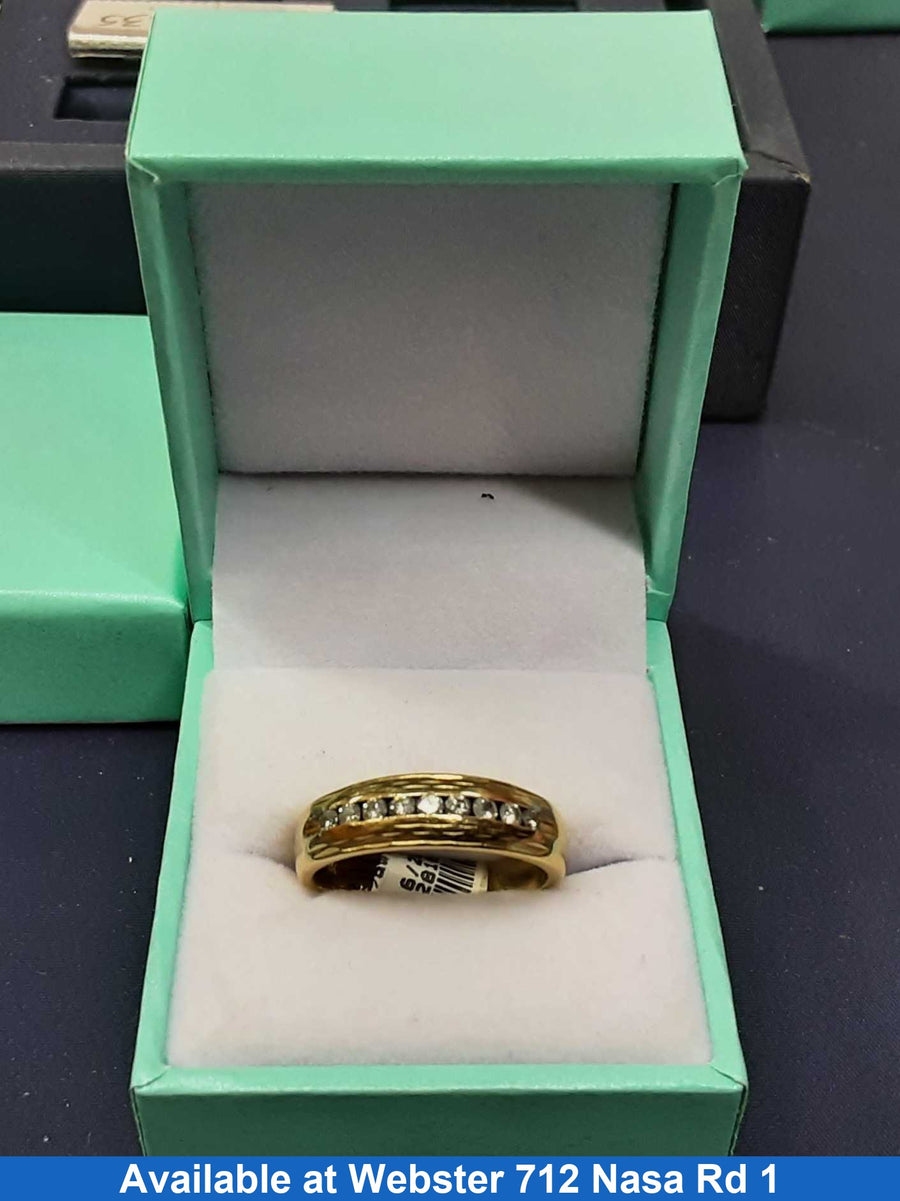 Ring - Wedding Band - Yellow Gold 14k (.585) 5.8 grams Size 9.5