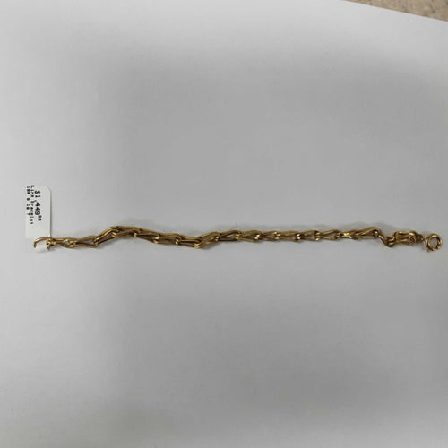 Link Bracelet - Yellow Gold 18k (.750) 6.1 grams 7 inch