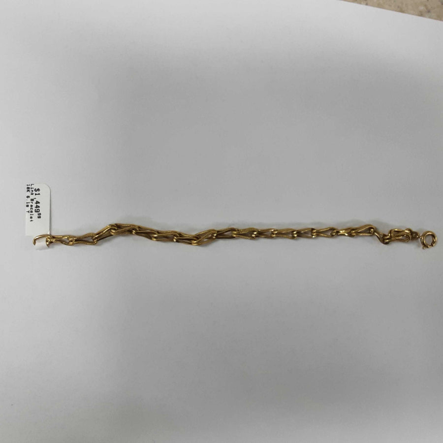 Link Bracelet - Yellow Gold 18k (.750) 6.1 grams 7 inch