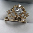 Women's Ring - Yellow Gold 14k (.585) 4.3 grams Size 10