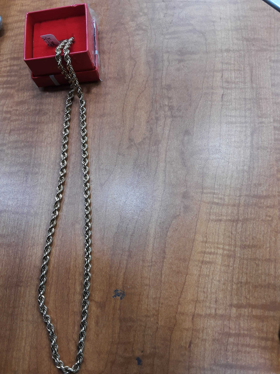 Rope Chain - Yellow Gold 14k (.585) 11.2 grams 23 inch