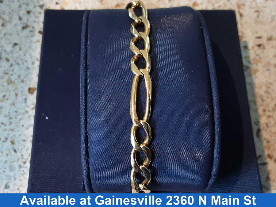 Figaro Bracelet - Yellow Gold 14k (.585) 14.7 grams 8 inch