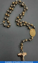 Bead Chain - Tricolor Gold 18k (.750) 58.1 grams 24 inch