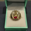 Men's Ring - Yellow Gold 14k (.585) 6.8 grams Size 20