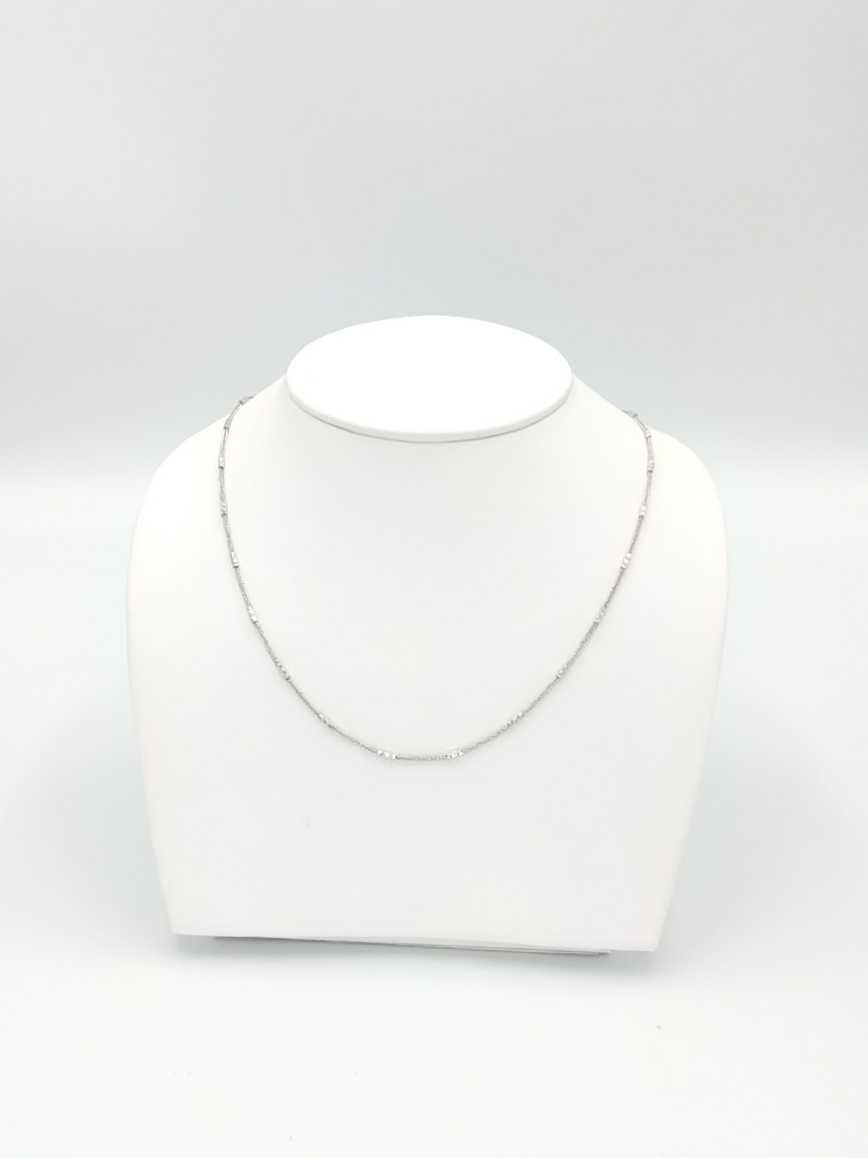 Bead Chain - White Gold 14k (.585) 3.3 grams 20 inch
