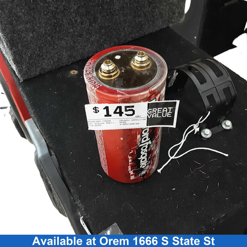 Rockford Fosgate Crunch Capacitor Red Car Audio Amplifier