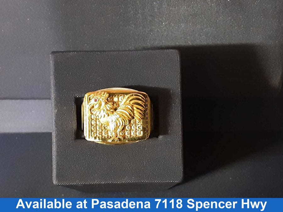Men's Ring - Yellow Gold 10k (.417) 7.7 grams Size 20