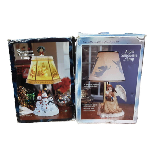 Glo Thru Snowmen Christmas Lamps Multi-color Other Collectible