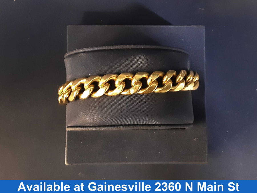 Cuban Link Bracelet - Yellow Gold 10k (.417) 25.2 grams 8 inch