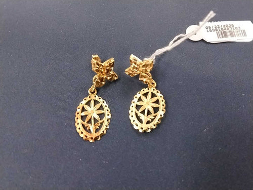Earrings - Yellow Gold 14k (.585) 3.2 grams