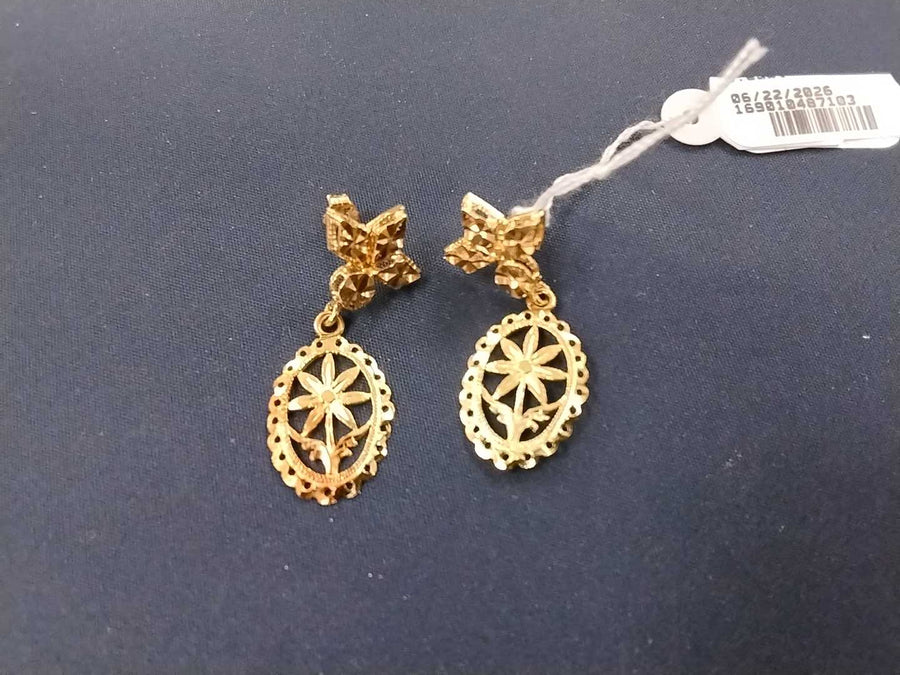 Earrings - Yellow Gold 14k (.585) 3.2 grams