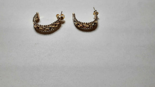 Shrimp Earrings - Tricolor Gold 10k (.417) 5 grams