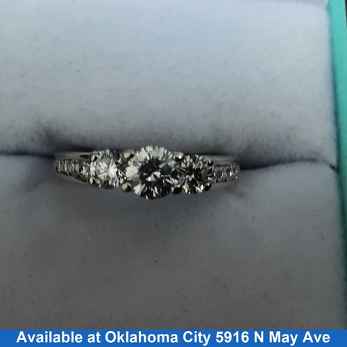 Ring - Engagement Set - White Gold 14k (.585) 3.4 grams Size 20