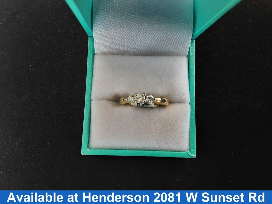 Women's Ring - Yellow Gold 14k (.585) 3.4 grams Size 6.5