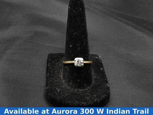 Women's Ring - Solitaire - Yellow Gold 14k (.585) 1.9 grams Size 8