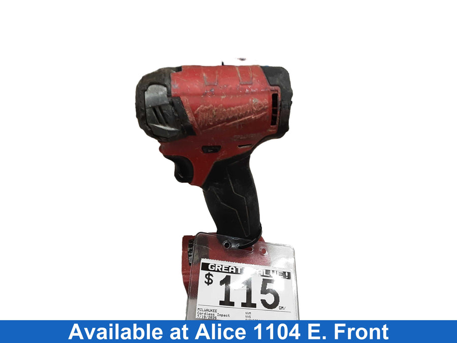Milwaukee Red Cordless Impact Drill