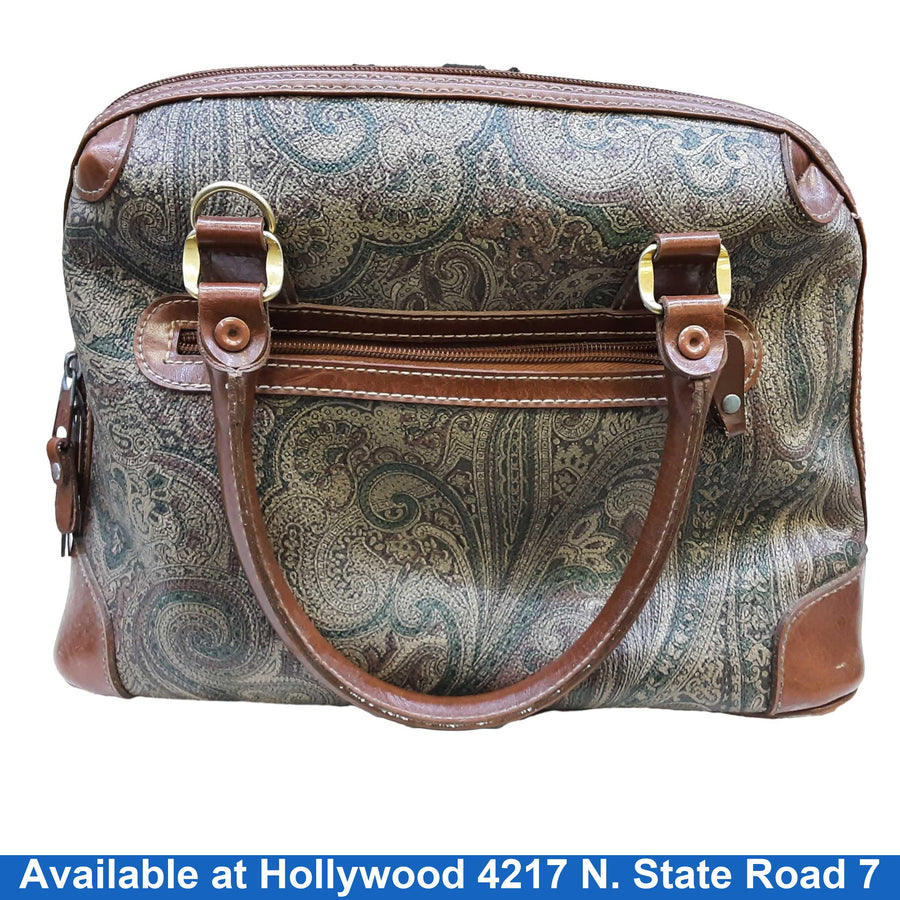 Carryland Paisley Pattern Brown Purse / Handbag
