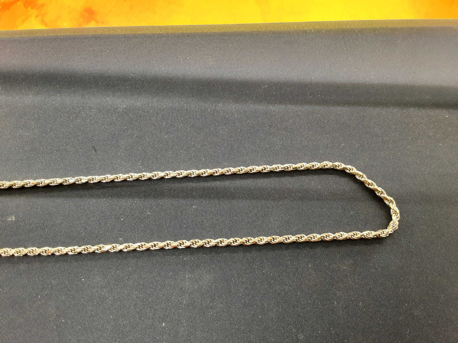 Rope Chain - White Gold 14k (.585) 14 grams 18 inch