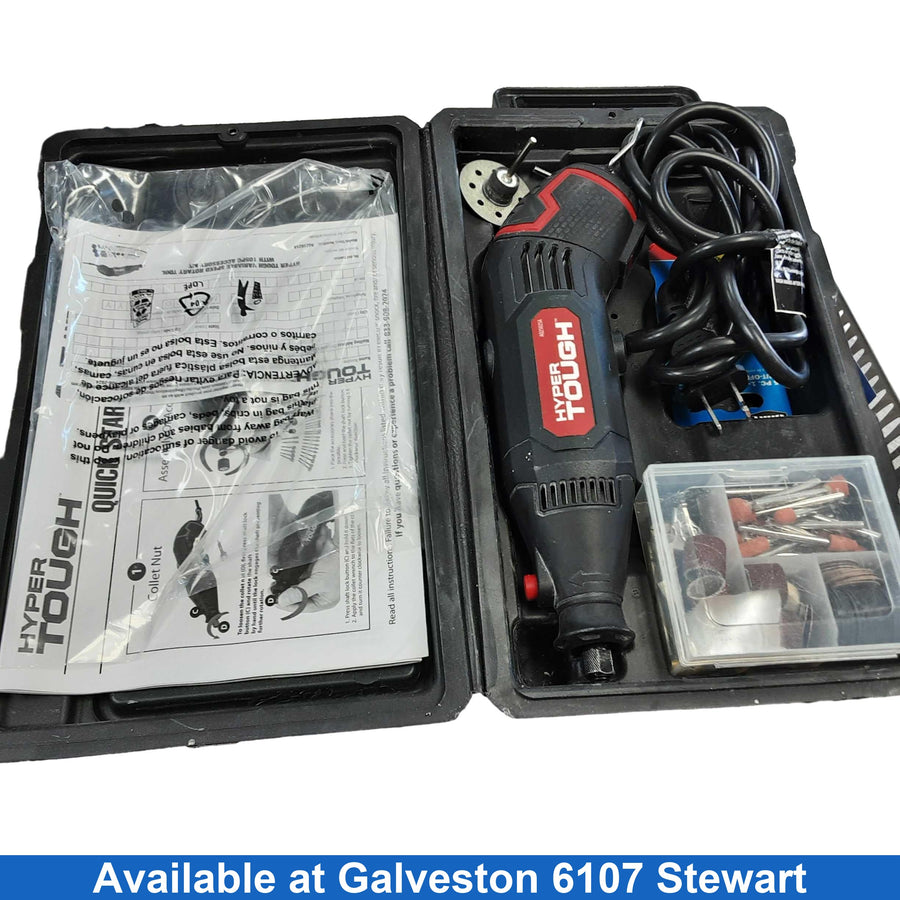 Hyper Tough Aq25025a Black Corded Rotary Tool