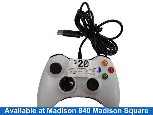 Microsoft Xbox 360 Controller White Gaming Controller