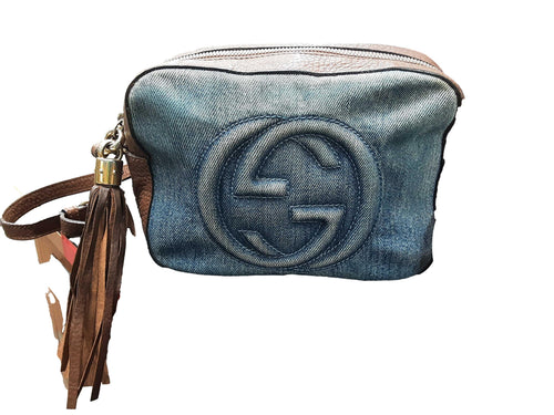Gucci Denim Blue Purse / Handbag