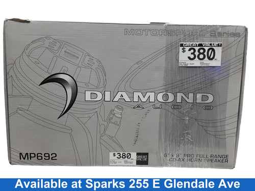 Diamond Mp692 Black Car Stero Speaker