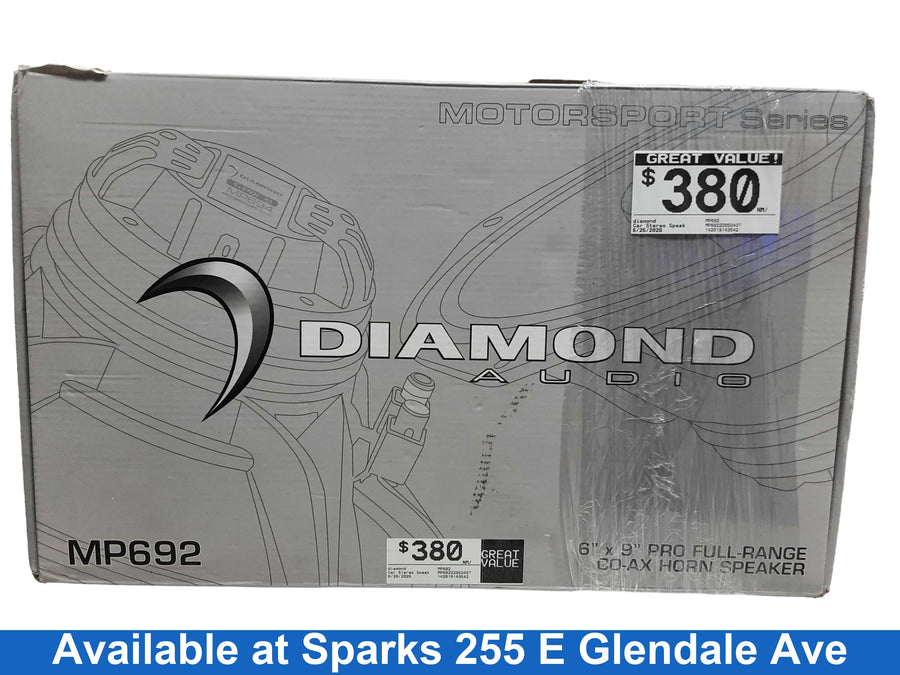 Diamond Mp692 Black Car Stero Speaker