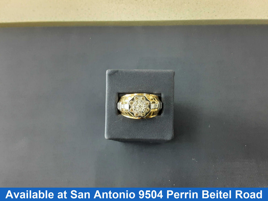 Men's Ring - Yellow Gold 14k (.585) 12.6 grams Size 13