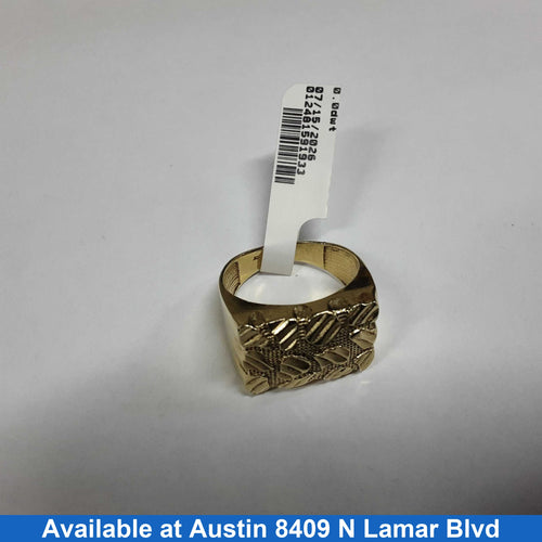 Men's Ring - Yellow Gold 10k (.417) 6.9 grams Size 9