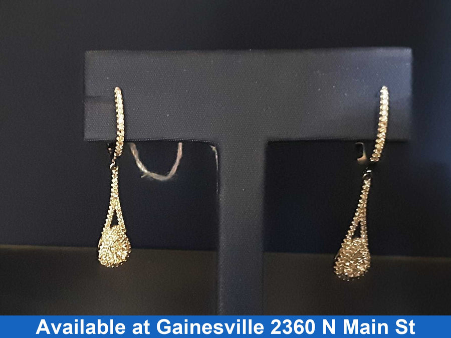 Earrings - White Gold 10k (.417) 3.2 grams