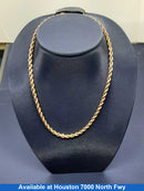 Rope Chain - Yellow Gold 14k (.585) 16.6 grams 20 inch