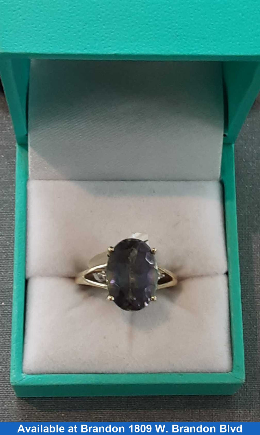 Women's Ring - Solitaire - Yellow Gold 14k (.585) 3.3 grams Size 7