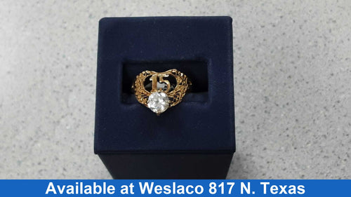 Women's Ring - Yellow Gold 10k (.417) 2.1 grams Size 7.5