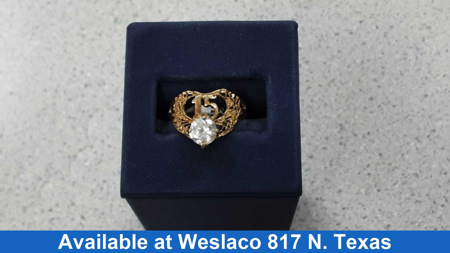 Women's Ring - Yellow Gold 10k (.417) 2.1 grams Size 7.5